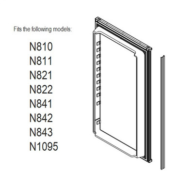 For the replacement door model N1095, what does the exterior look like?  Our door brown.(wood finish)