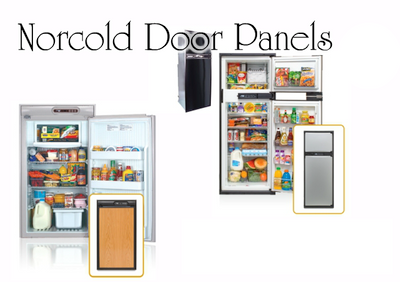 I have a Norcold 1210IM RV refridgerator with wooden door panels.  Do you sell metal door panels where I can stick