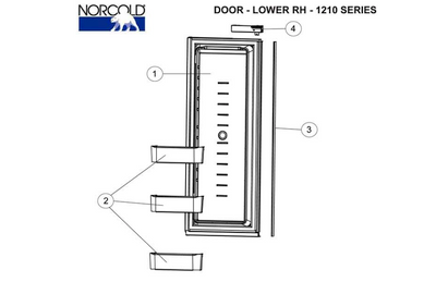 Norcold Lower Left Hand Door 627943 (fits the 1210/ 1211 models) panel type door Questions & Answers