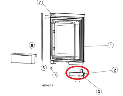 I have a 2000 Monaco Dynasty with a Norcold 4 door fridge. The latch for the lower left door will not latch properl