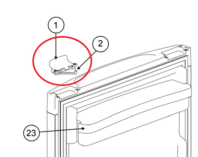 Norcold Door Handle Assembly 62698527 (fits the N3104/ N3150) Questions & Answers