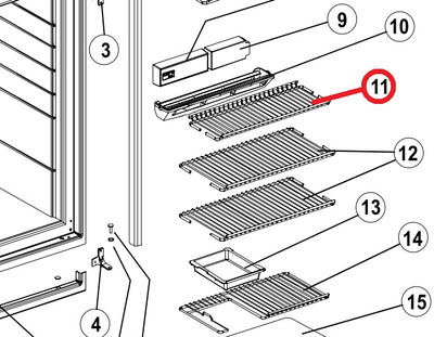 Norcold Short Upper Wire Shelf 632448 (fits the N641/ N841 models) Questions & Answers