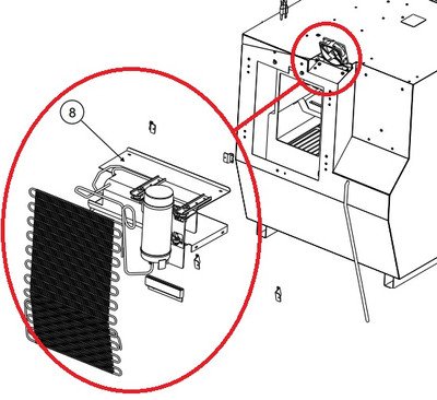 My de0041 refrigerator with fan the fan is not working is that the reason for it not to cool