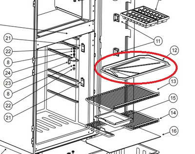 Norcold Drip Tray 621534 (fits the DE0061) Questions & Answers