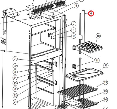 I need both the left and right side trim pieces for the Norcold DE-0061. They were damaged/warpped before install