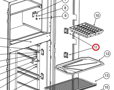 Is the 621557 Norcold frig strike plate on back order or do you have it in stock