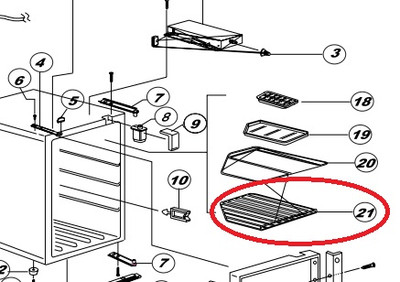 I need the side hold down brackets for the wire shelves in my Model 6162 Norcold frige.  The brackets are push pins