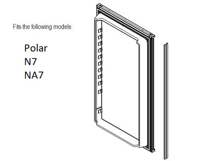 brushed aluminum door panel has fallend off how do it put it back on