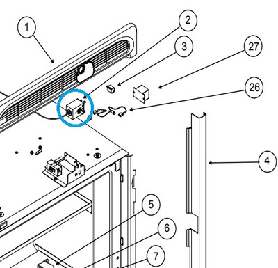 I have a serial number of 9016392, do you carry a thermistor or thermostat for this fridge?