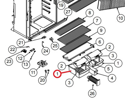 Norcold Crisper Bin 627866 (fits the 2118 models) Questions & Answers